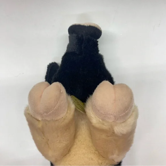 Aurora Miyoni Hampshire Pig Stuffed Animal Plush Black & Beige Life Like Toy - Picture 7 of 13